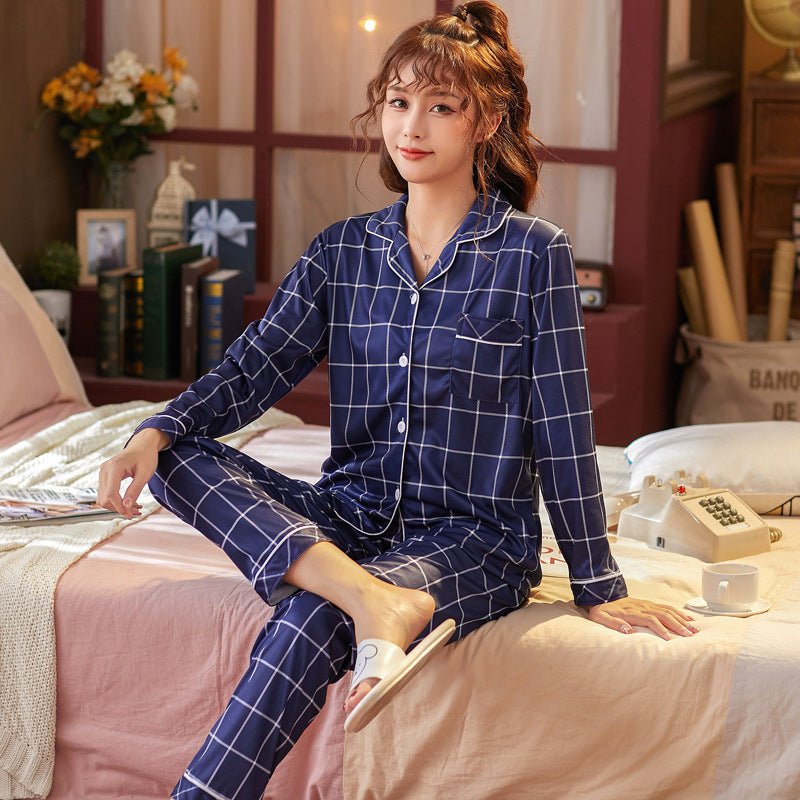 Classic Plaid Lounge Set.