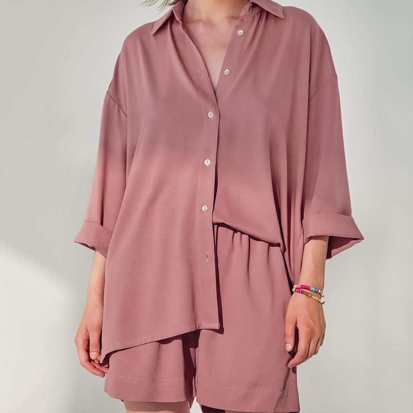 Premium Soft Silk Satin Long Sleeve PJ Set
