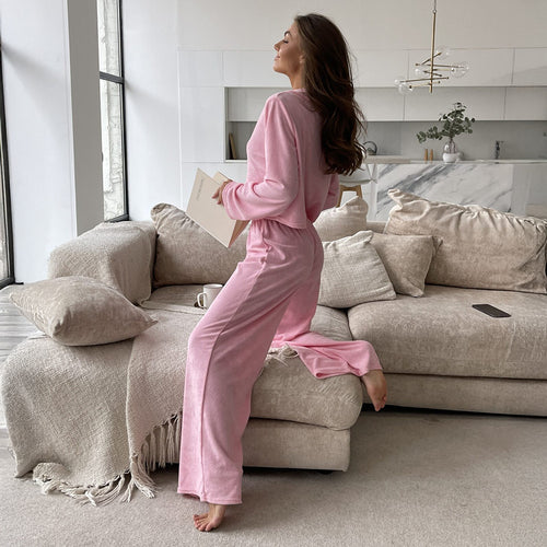 Cozy Warm Fleece-Lined Lounge Set