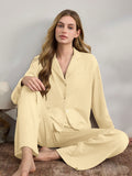 Casual Ribbed Cardigan & Loose Pants Lounge Set