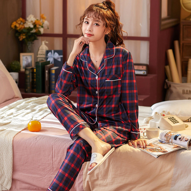 Classic Plaid Lounge Set.
